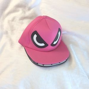 Hot Pink Graphic Fun High Profile Snapback Cap